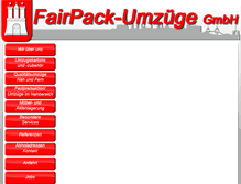 Tablet Screenshot of fairpack-hamburg.de